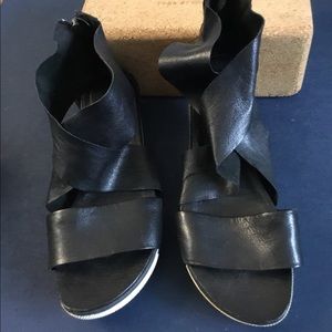 Eileen Fisher Sport Tumbles Leather Sneaker Sandal